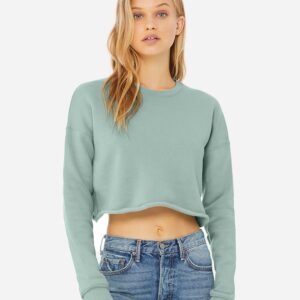 Women's Crop Fleece Crewneck Sweatshirt