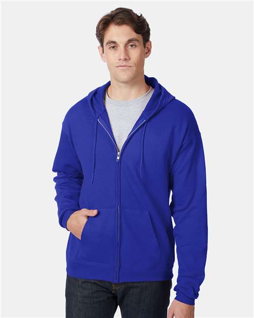 Unisex EcoSmart® Full-Zip Hooded Sweatshirt - Image 3