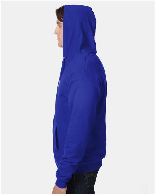 Unisex EcoSmart® Full-Zip Hooded Sweatshirt - Image 4
