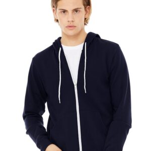 Unisex Sponge Fleece Full-Zip Hoodie Sweatshirt
