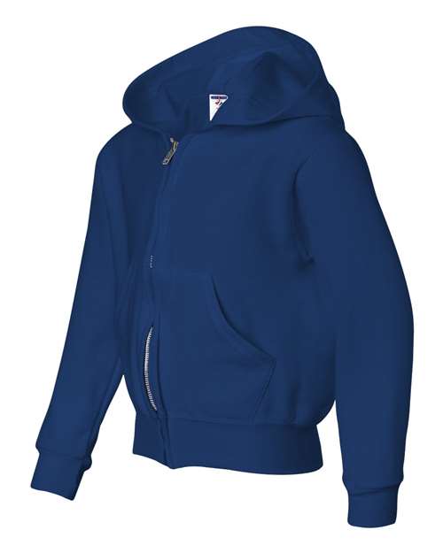 Youth NuBlend® Full-Zip Hooded Sweatshirt - Image 2