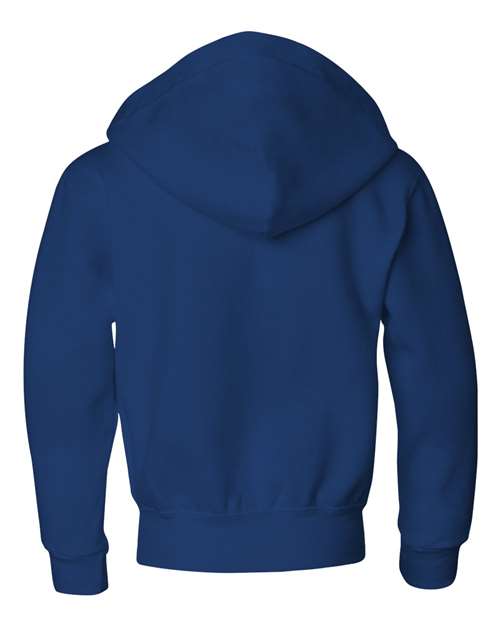 Youth NuBlend® Full-Zip Hooded Sweatshirt - Image 3