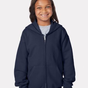 Youth EcoSmart® Full-Zip Hooded Sweatshirt