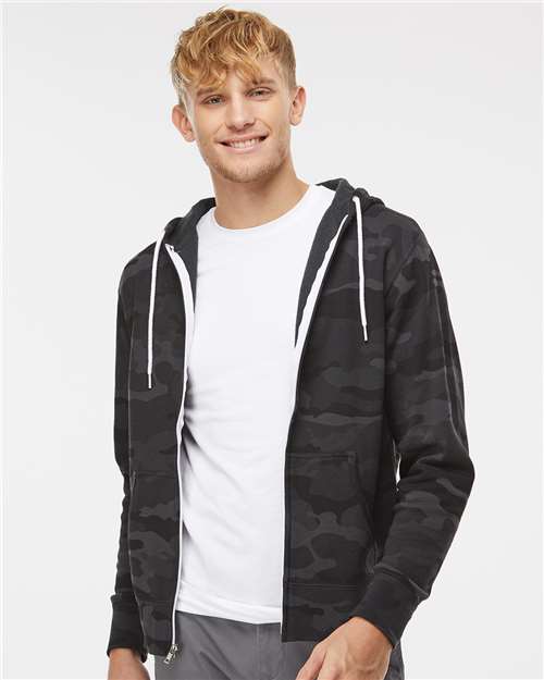Unisex Lightweight Full-Zip Hooded Sweatshirt - Image 3