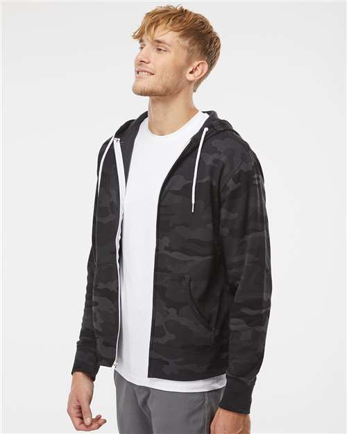 Unisex Lightweight Full-Zip Hooded Sweatshirt - Image 4