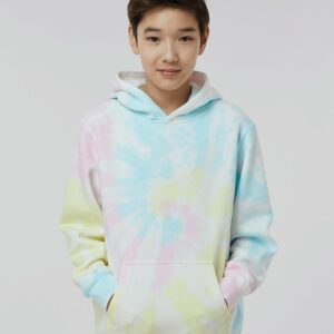 Youth Midweight Tie-Dyed Hooded Sweatshirt