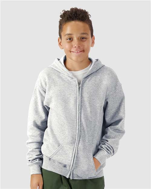 Youth Heavy Blend™ Full-Zip Hooded Sweatshirt - Image 3