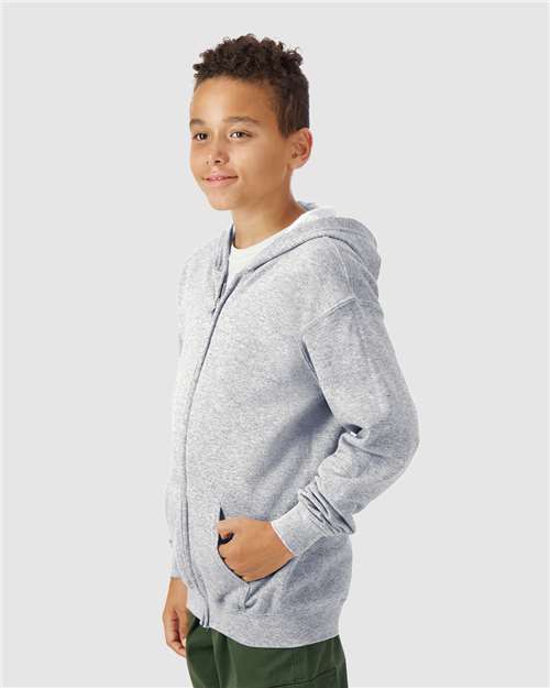 Youth Heavy Blend™ Full-Zip Hooded Sweatshirt - Image 4