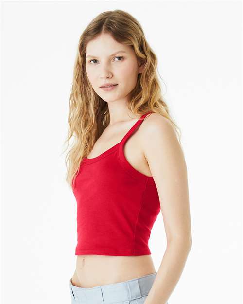 Women's Micro Rib Spaghetti Strap Tank - Image 4
