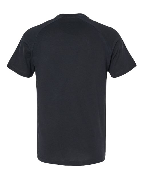 Men's Heather CVC Raglan Tee - Image 2