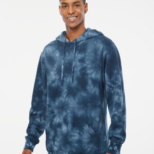 Unisex Midweight Tie-Dyed Hooded Sweatshirt