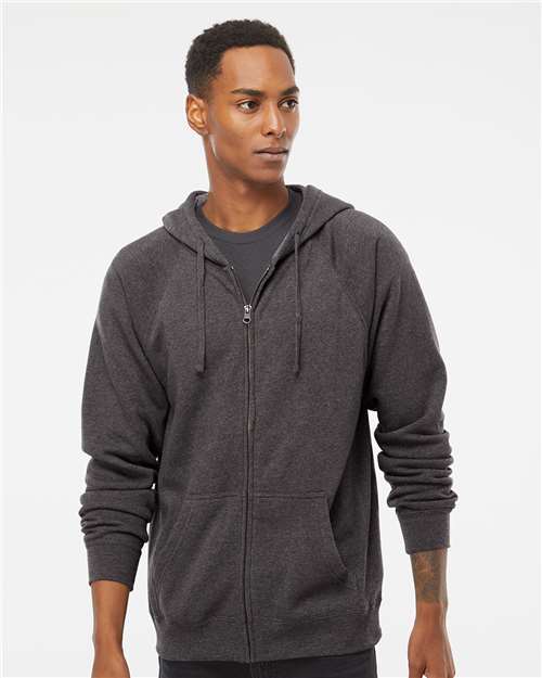 Unisex Special Blend Raglan Full-Zip Hooded Sweatshirt - Image 3