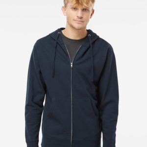 Unisex Midweight Full-Zip Hooded Sweatshirt