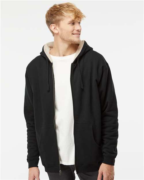 Men's Sherpa-Lined Full-Zip Hooded Sweatshirt - Image 3