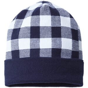 USA-Made Plaid Beanie