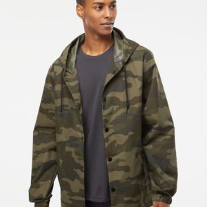 Men's Water-Resistant Hooded Windbreaker