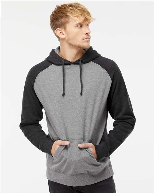 Unisex Raglan Hooded Sweatshirt - Image 3