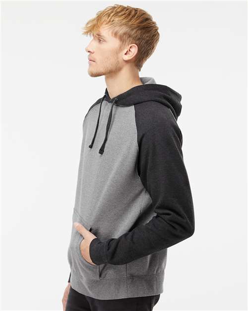 Unisex Raglan Hooded Sweatshirt - Image 4