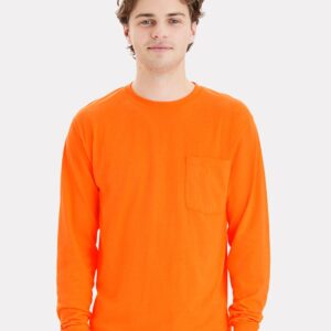 Unisex Workwear Long Sleeve Pocket T-Shirt